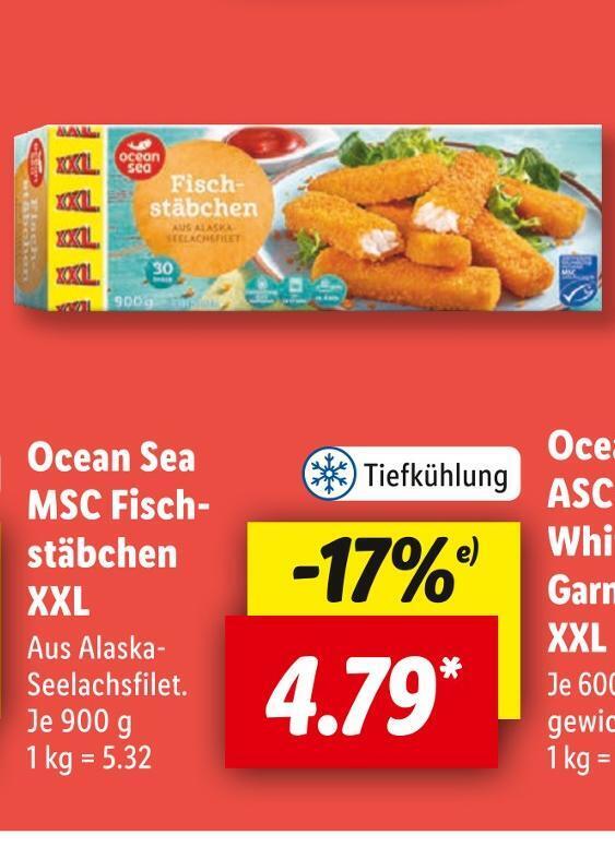 Ocean sea msc fischstäbchen xxl Angebot bei Lidl