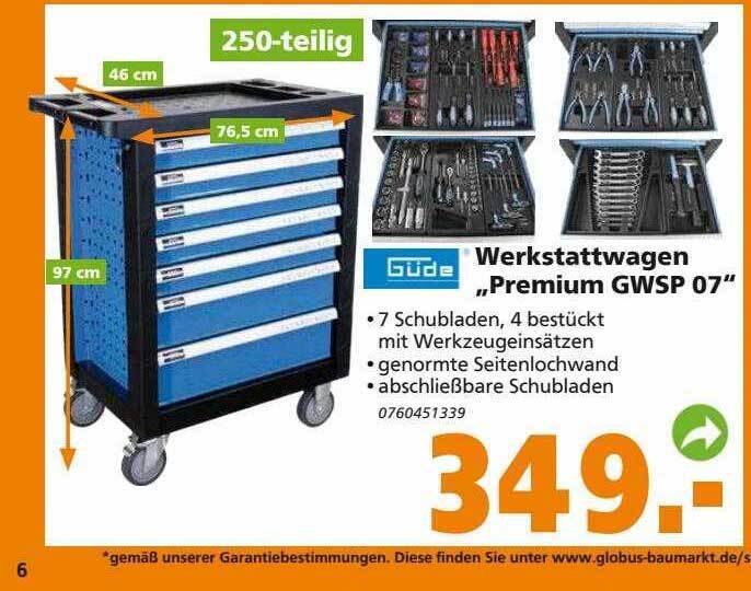 G De Werkstattwagen Premium Gwsp Angebot Bei Globus Baumarkt