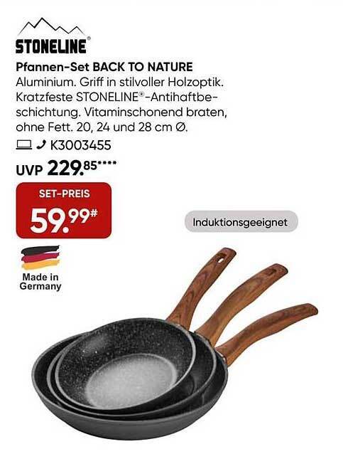 Stoneline Pfannen Set Back To Nature Angebot Bei Galeria