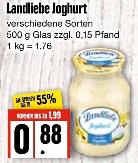 Landliebe Joghurt G Glas Angebot Bei Edeka Frischemarkt