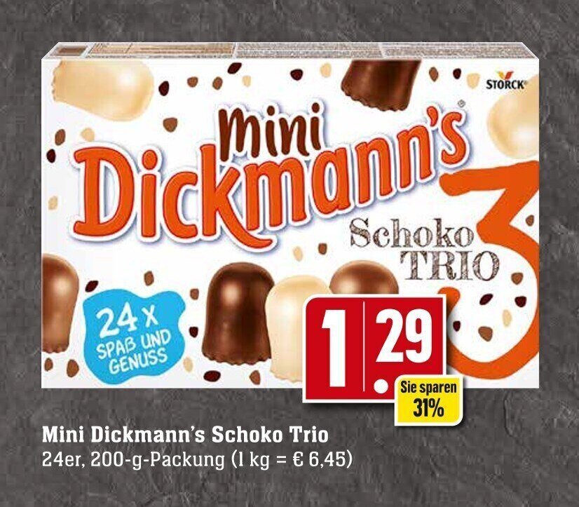 Mini Dickmann S Schoko Trio Er G Packung Angebot Bei Edeka Neukauf