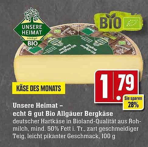 Unsere Heimat Echt Gut Bio Allg Uer Bergk Se Angebot Bei Edeka