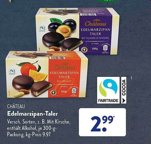 Ch Teau Edelmarzipan Taler Angebot Bei Aldi S D