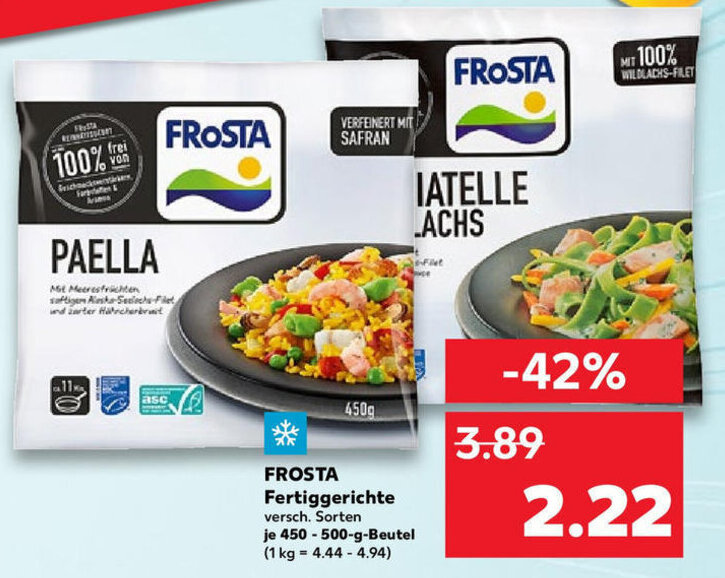 Frosta Fertiggerichte G Beutel Angebot Bei Kaufland