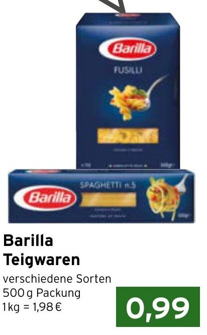 Barilla Teigwaren G Packung Angebot Bei Cap Markt