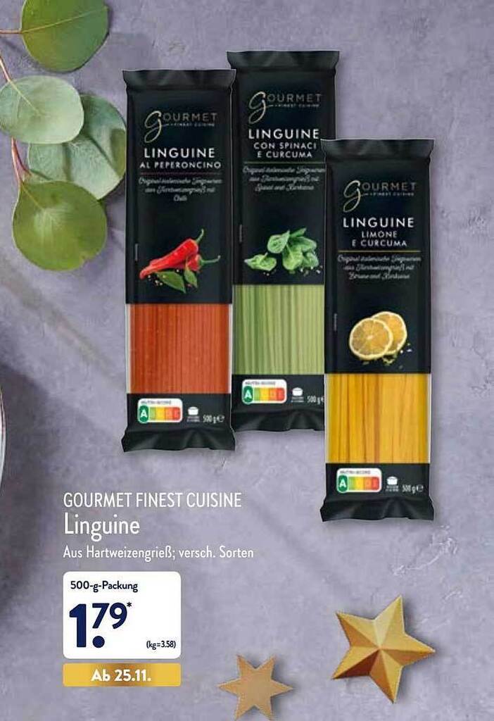 Gourmet Finest Cuisine Linguine Angebot Bei Aldi Nord