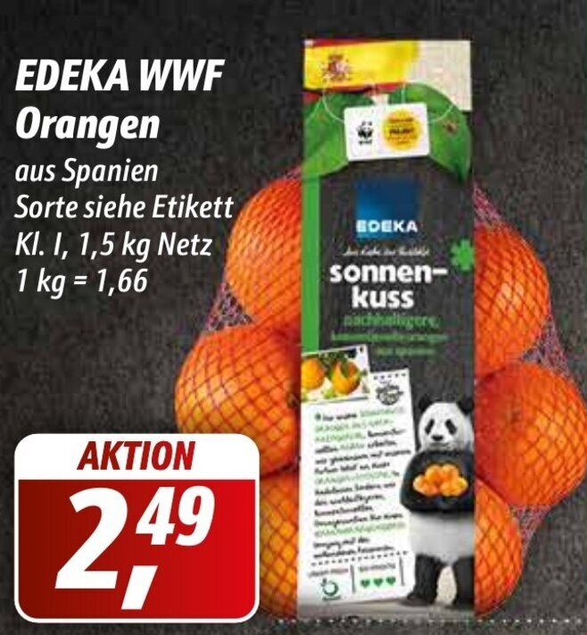 Edeka Wwf Orangen Kg Netz Angebot Bei Simmel