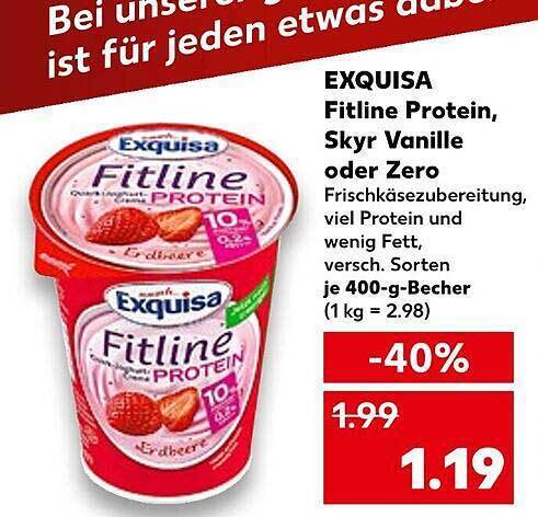 Exquisa Fitline Protein Skyr Vanille Oder Zero Angebot Bei Kaufland