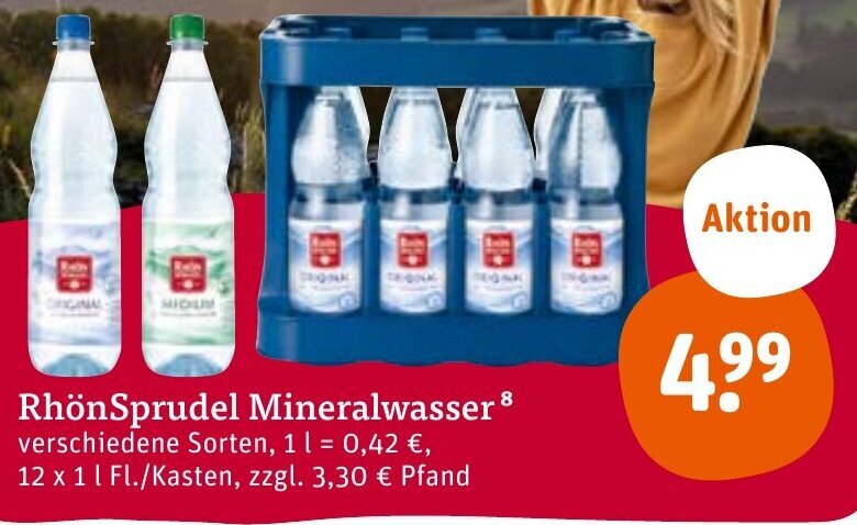 Rh Nsprudel Mineralwasser X L Angebot Bei Tegut