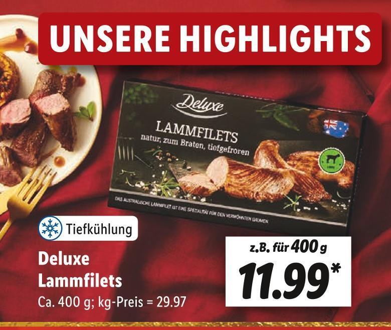 Deluxe Lammfilets Angebot Bei Lidl