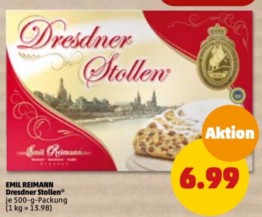 Emil Reimann Dresdner Stollen G Packung Angebot Bei Penny