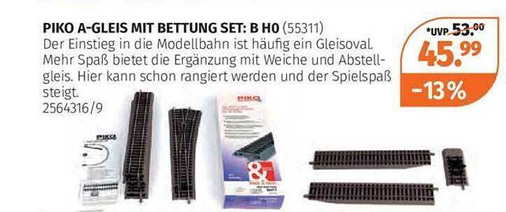 Piko a gleis mit bettung set b ho Angebot bei Müller