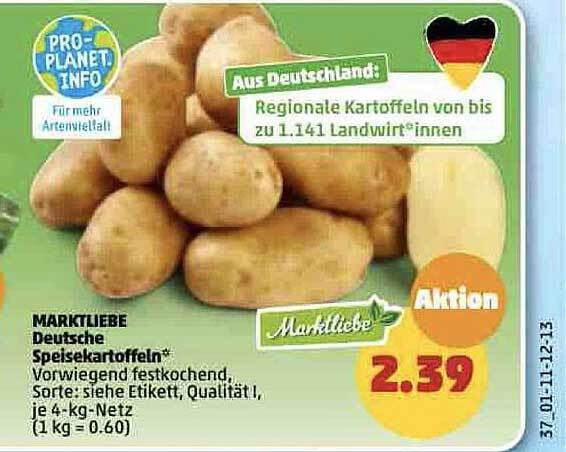 Marktliebe Deutsche Speisekartoffeln Angebot Bei Penny