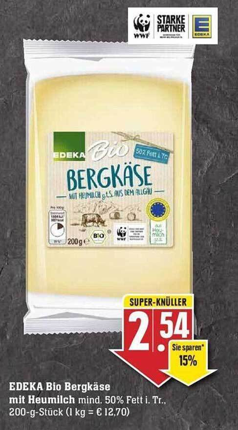 Edeka Bio Bergk Se Mit Heumilch Angebot Bei Edeka