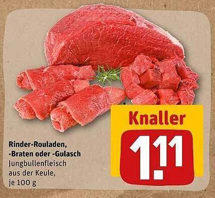 Rinder Rouladen Braten Oder Gulasch Angebot Bei Rewe Kaufpark