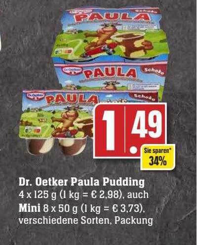 Dr Oetker Paula Pudding Auch Mini Angebot Bei Scheck In Center