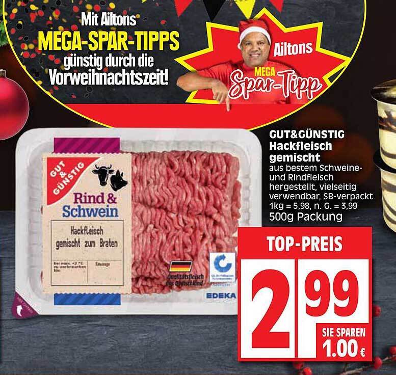 Gut G Nstig Hackfleisch Gemischt Angebot Bei Edeka