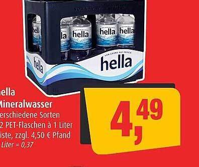 Hella Mineralwasser Angebot Bei Markant