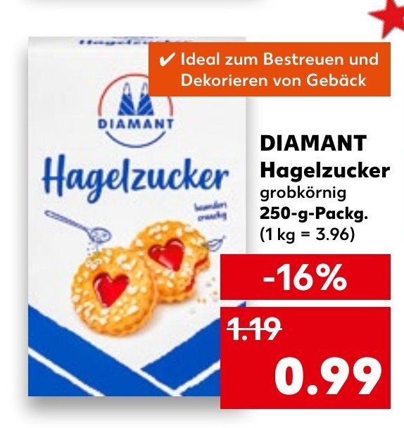 Diamant Hagelzucker 250 G Packg Angebot Bei Kaufland