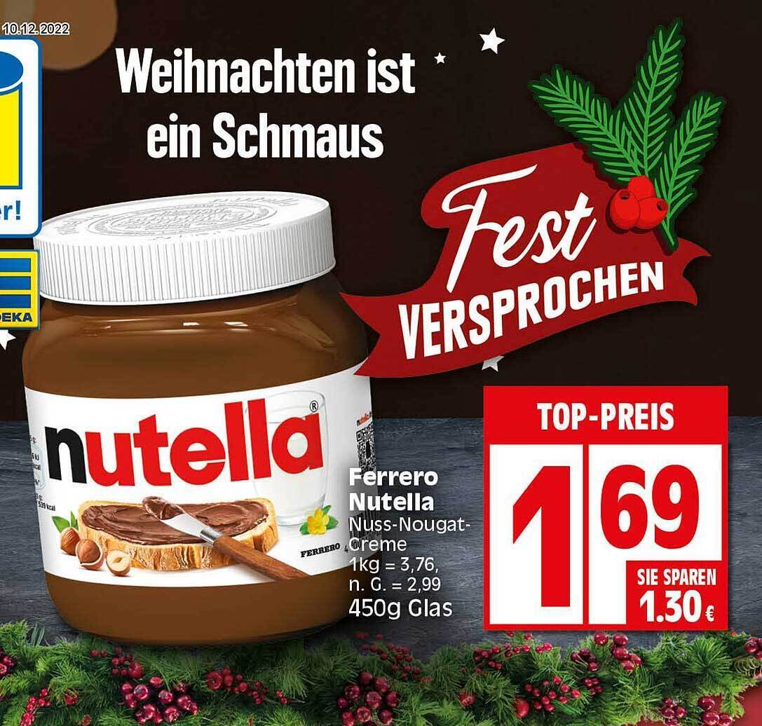 Ferrero Nutella Nuss Nougat Creme Angebot Bei Elli Markt