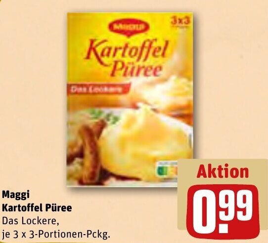 Maggi Kartoffel P Ree X Portionen Pckg Angebot Bei Rewe