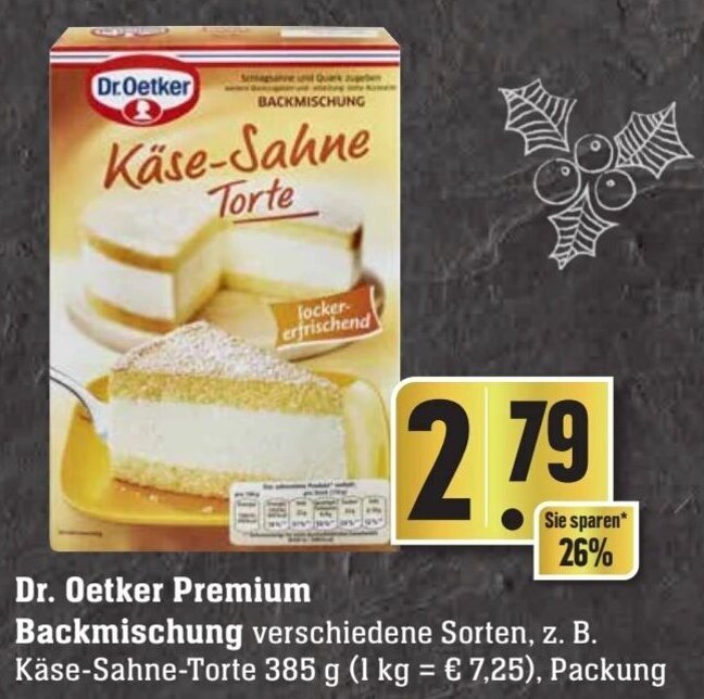 Dr Oetker Premium Backmischung G Packung Angebot Bei Edeka Neukauf