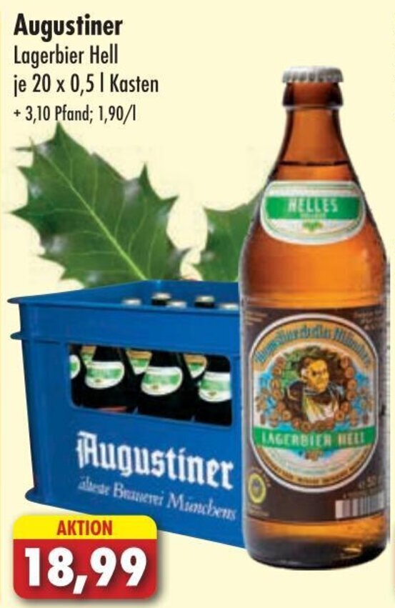 Augustiner Lagerbier Hell X L Kasten Angebot Bei L Sch Depot