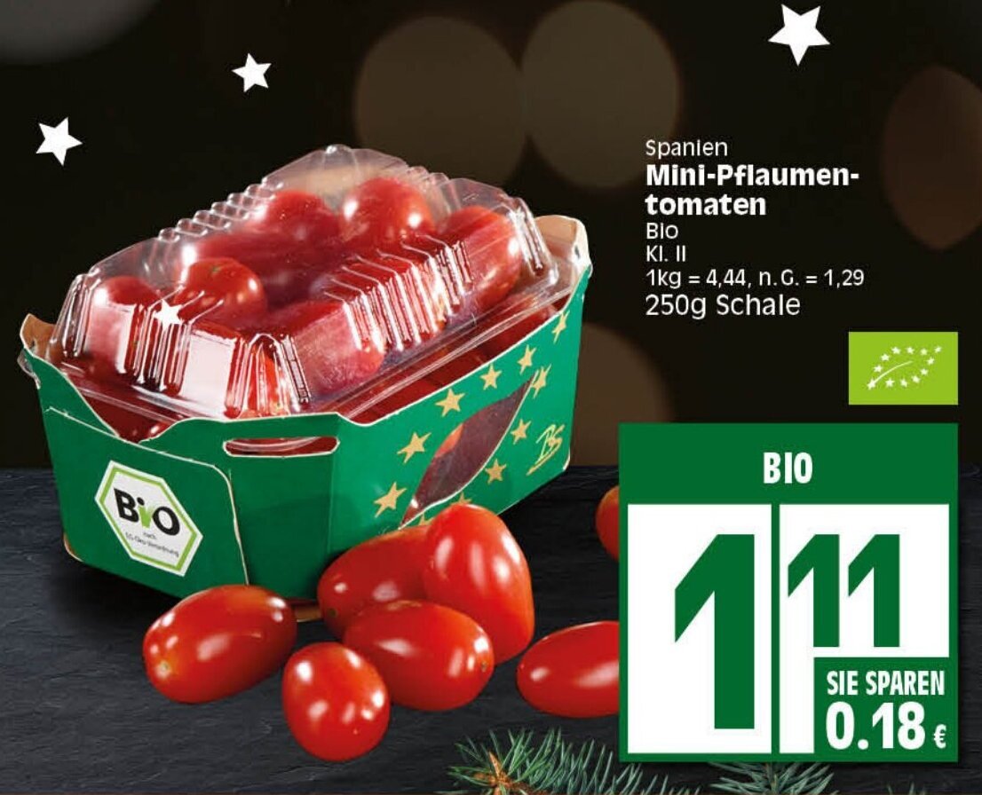 Spanien Mini Pflaumentomaten 250 G Schale Angebot Bei Edeka