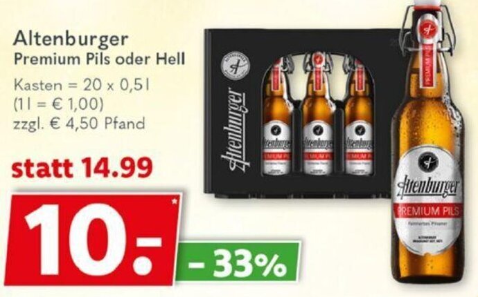 Altenburger Premium Pils Oder Hell X L Angebot Bei Getr Nkeland