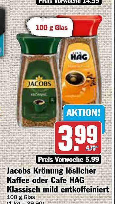 Jacobs Kr Nung L Slicher Kaffee Oder Cafe Hag Klassisch Mild