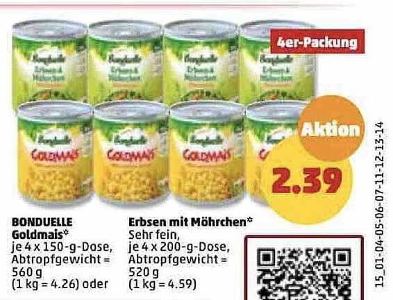 Bonduelle Goldmais Oder Erbsen Mit M Hrchen Angebot Bei Penny