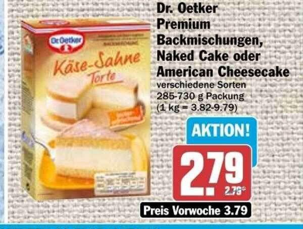 Dr Oetker Premium Backmischungen Naked Cake Oder American Cheesecake