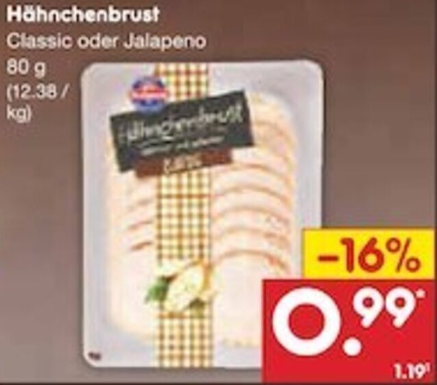 Hähnchenbrust 80 g Angebot bei Netto Marken Discount