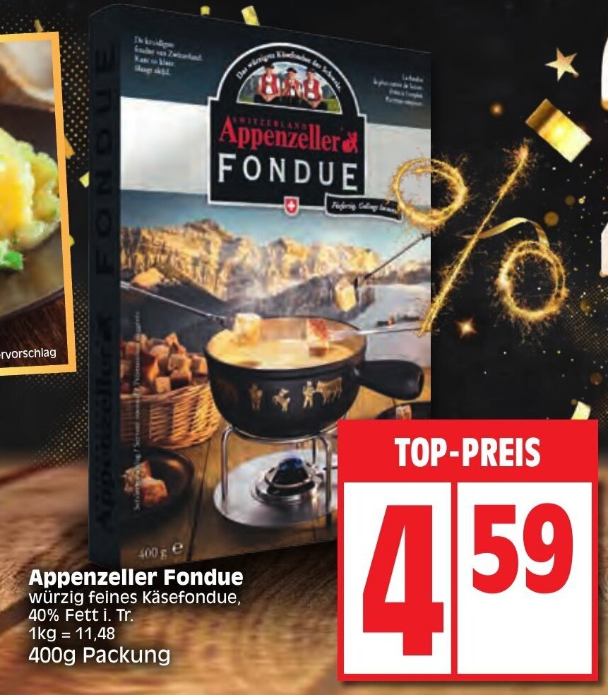 Appenzeller Fondue G Packung Angebot Bei Edeka