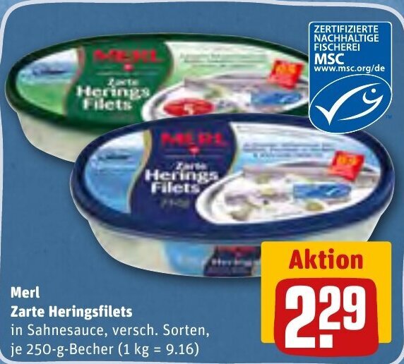 Merl Zarte Heringsfilets G Becher Angebot Bei Rewe