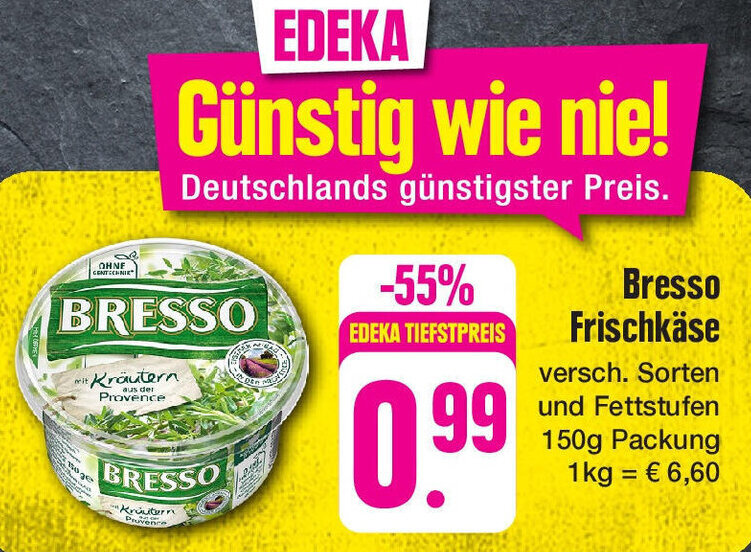 Bresso Frischk Se G Packung Angebot Bei Edeka