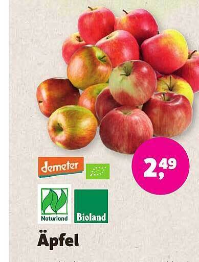 Demeter naturland bioland äpfel Angebot bei Naturgut