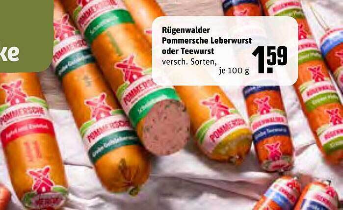 R Genwalder Pommersche Leberwurst Oder Teewurst Angebot Bei Rewe