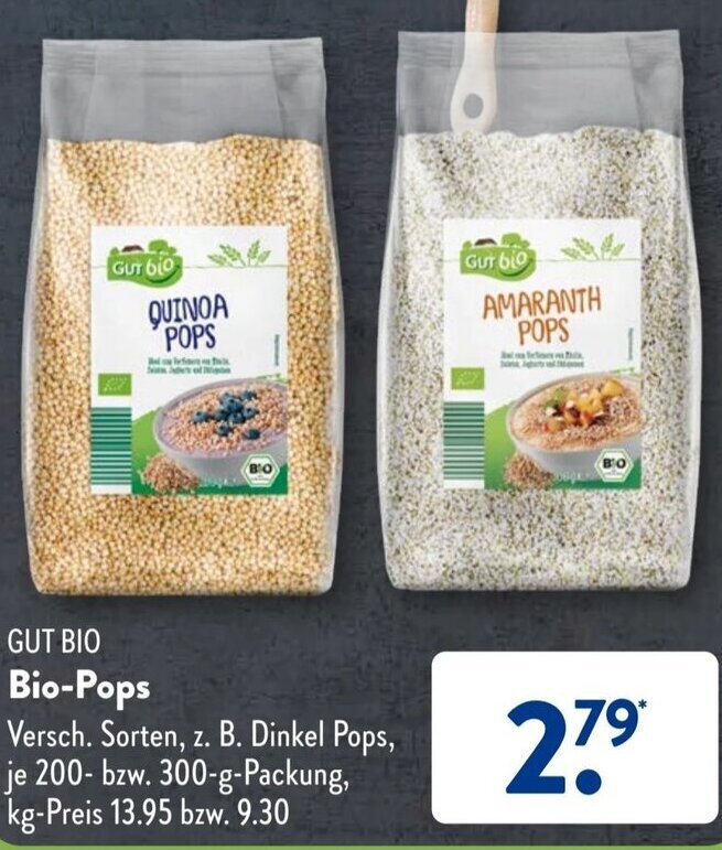 Gut Bio Bio Pops G Packung Angebot Bei Aldi S D