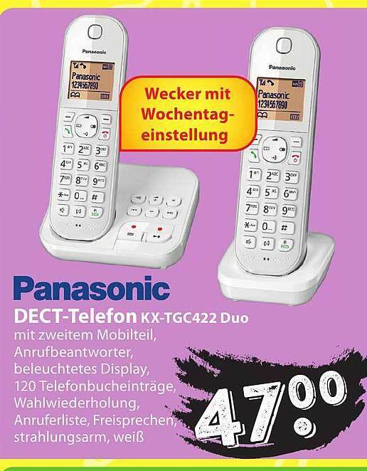 Panasonic Dect Telefon Kx Tgc422 Duo Angebot Bei Famila Nord Ost