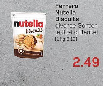 Ferrero Nutella Biscuits Angebot Bei Akzenta