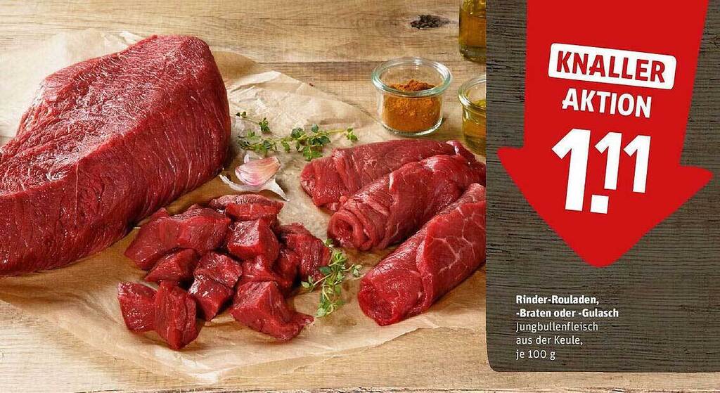 Rinder Rouladen Braten Oder Gulasch Angebot Bei Rewe