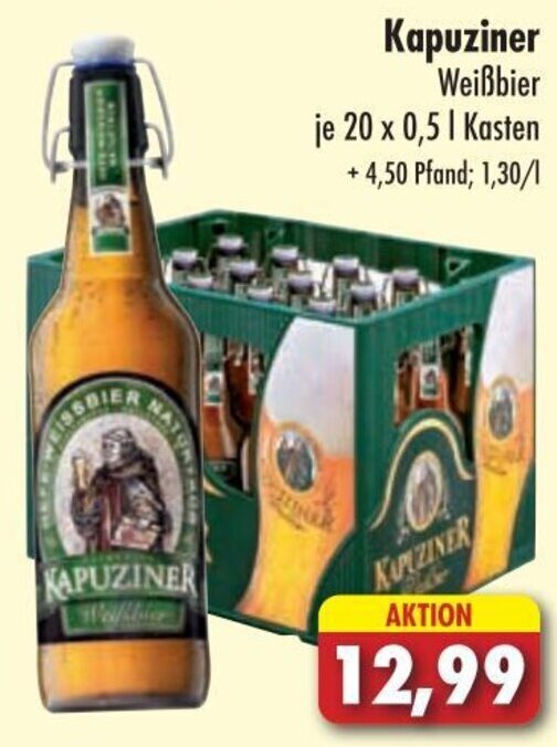 Kapuziner Wei Bier X L Kasten Angebot Bei L Sch Depot