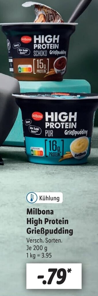 Milbona High Protein Grießpudding 200 g Angebot bei Lidl