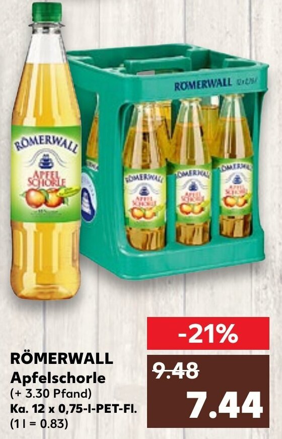 R Merwall Apfelschorle Ka X L Pet Fl Angebot Bei Kaufland