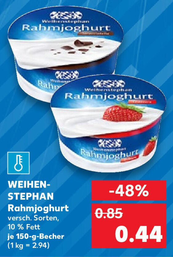 Weihenstephan Rahmjoghurt G Becher Angebot Bei Kaufland