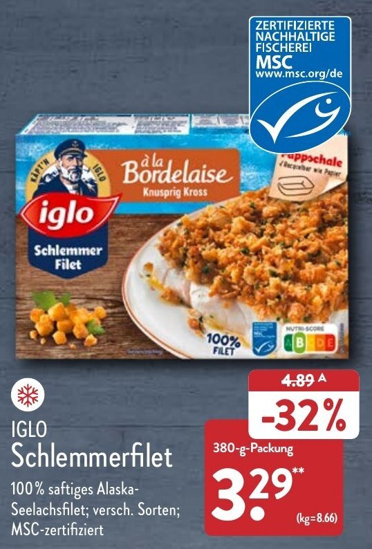 Iglo Schlemmerfilet G Packung Angebot Bei Aldi Nord