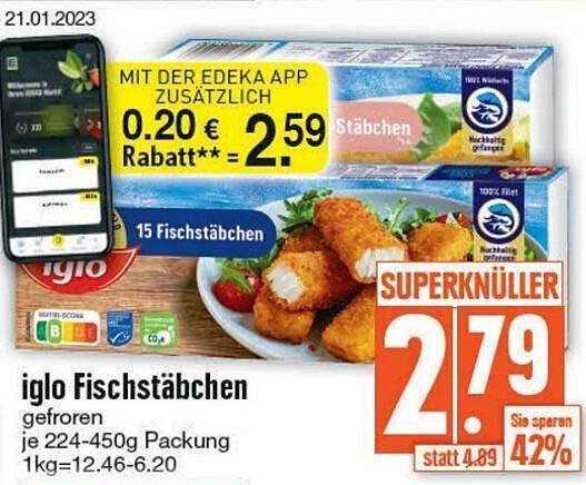 Iglo Fischst Bchen Angebot Bei Edeka