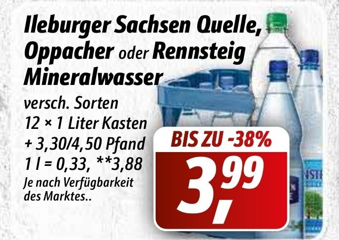 Ileburger Sachsen Quelle Oppacher O Rennsteig Mineralwasser L