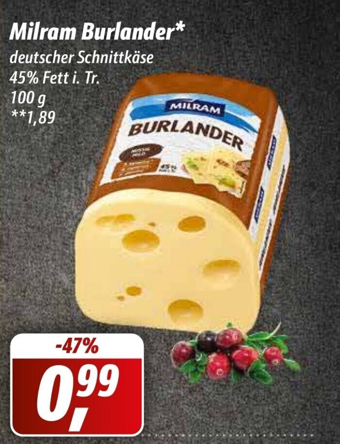 Milram Burlander G Angebot Bei Simmel